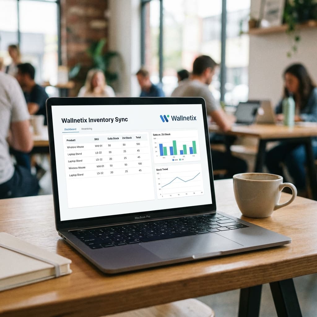Inventory Management on Laptop